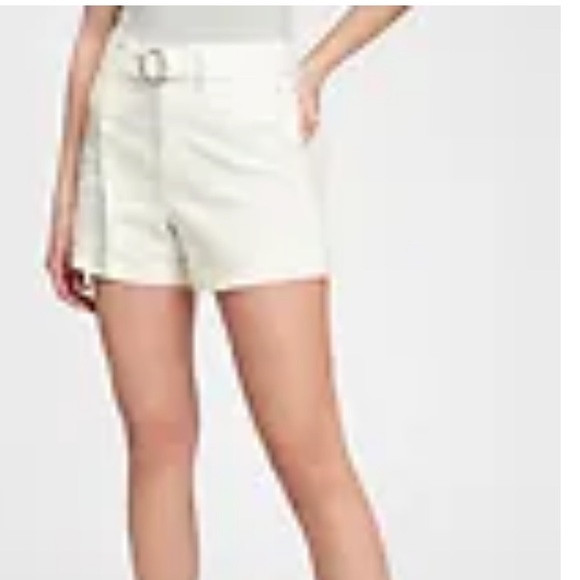 GAP Women’s 4” High Rise Shorts with belt - Picture 1 of 9